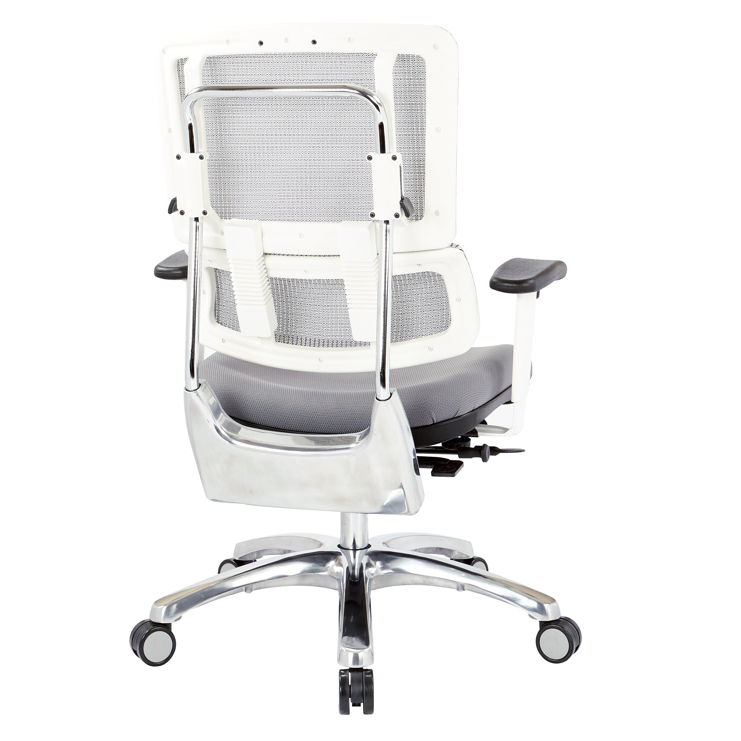 White Vertical Mesh Chair